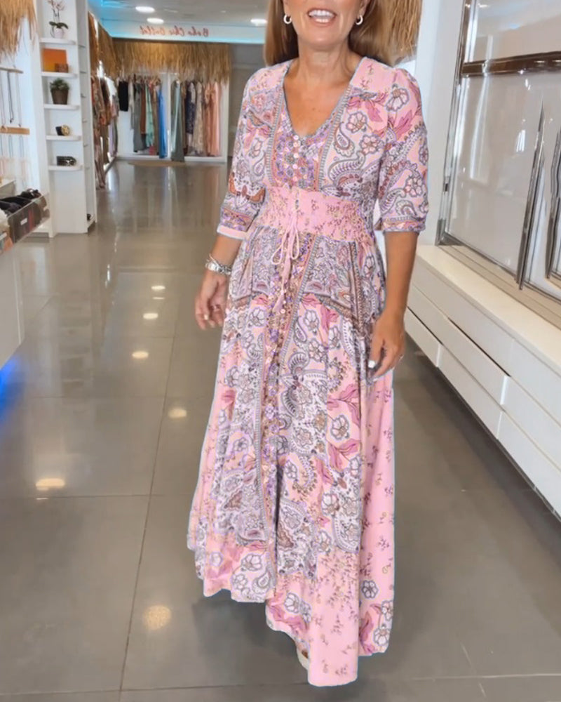 INGVI | BOHO Maxi-Klänning