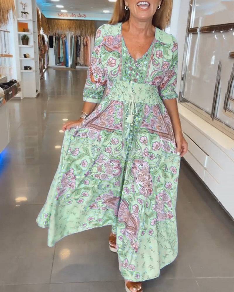 INGVI | BOHO Maxi-Klänning