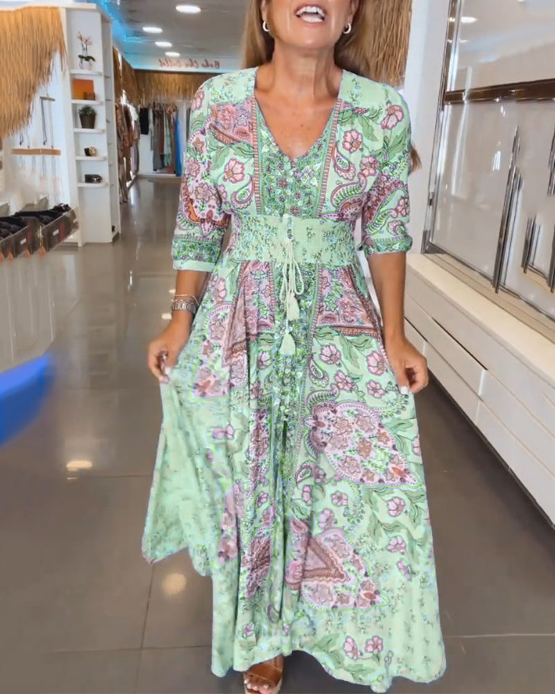 INGVI | BOHO Maxi-Klänning