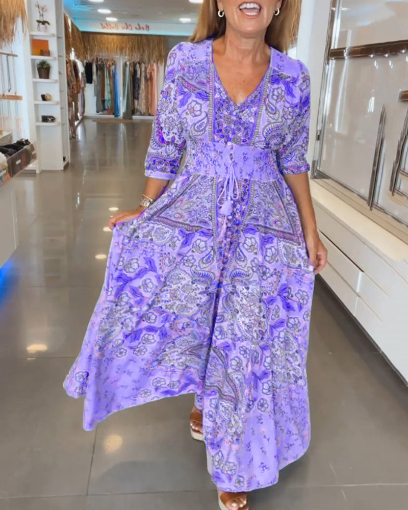 INGVI | BOHO Maxi-Klänning