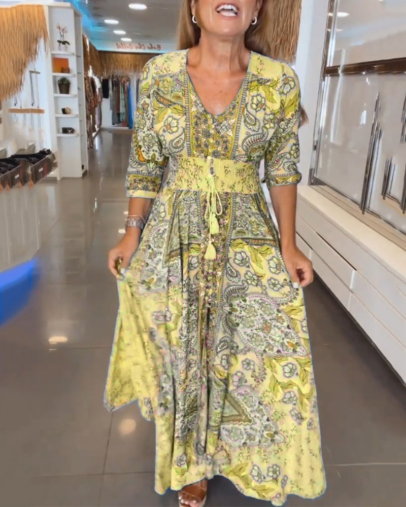 INGVI | BOHO Maxi-Klänning