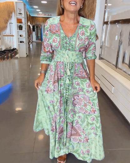 INGVI | BOHO Maxi-Klänning