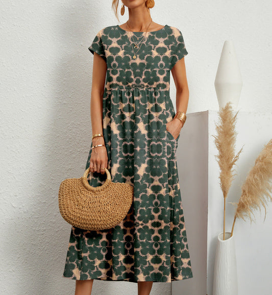 ROSELLE | Chic Blommig Klänning