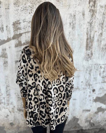 ELVÉRA | Casual Damtopp med Leopardmönster