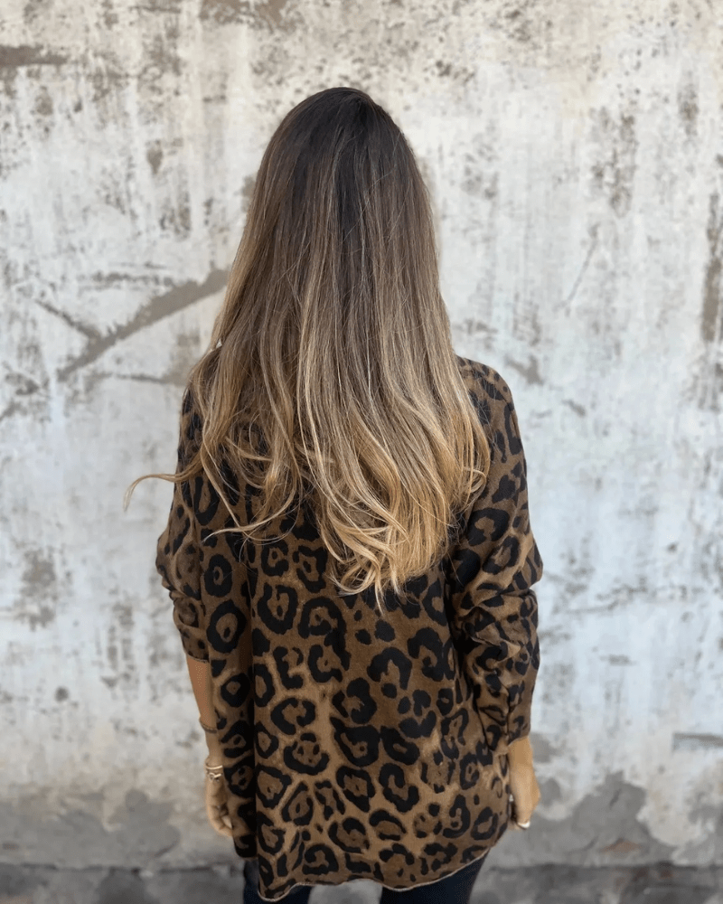 ELVÉRA | Casual Damtopp med Leopardmönster