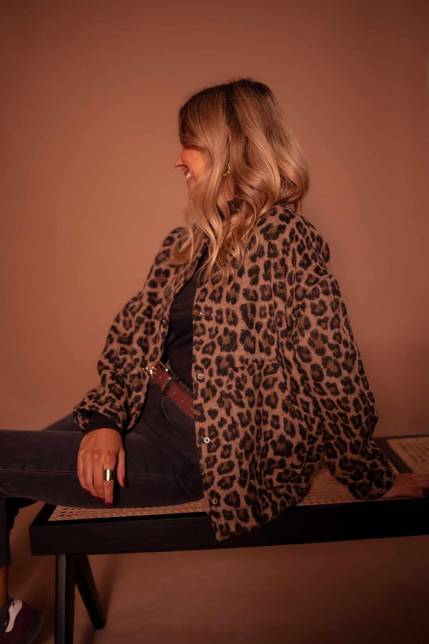 DASCHA | Trendig Jacka Med Leopardprint