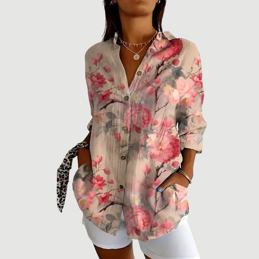 DINNA | Blus Med Färgglad Design