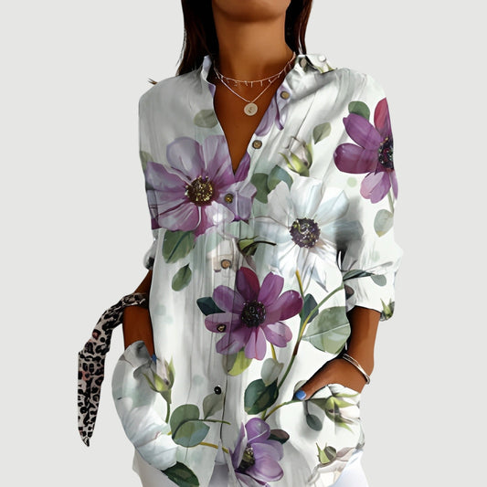 SILJE | Blus Med Färgglad Design