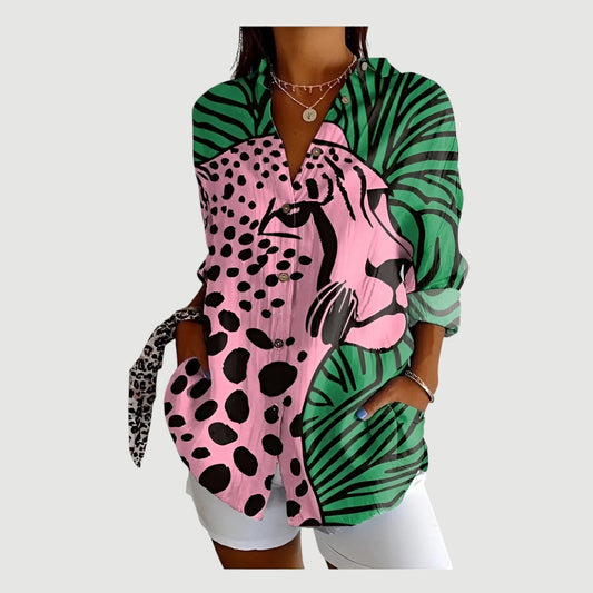 FERA | Blus Med Färgglad Design