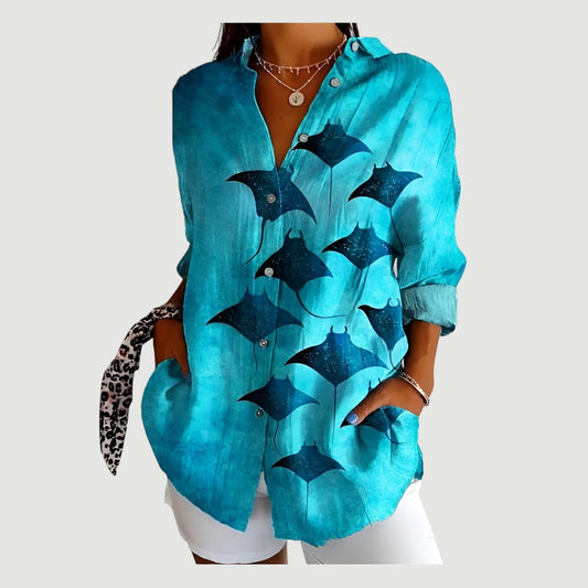 YRSA | Blus Med Färgglad Design